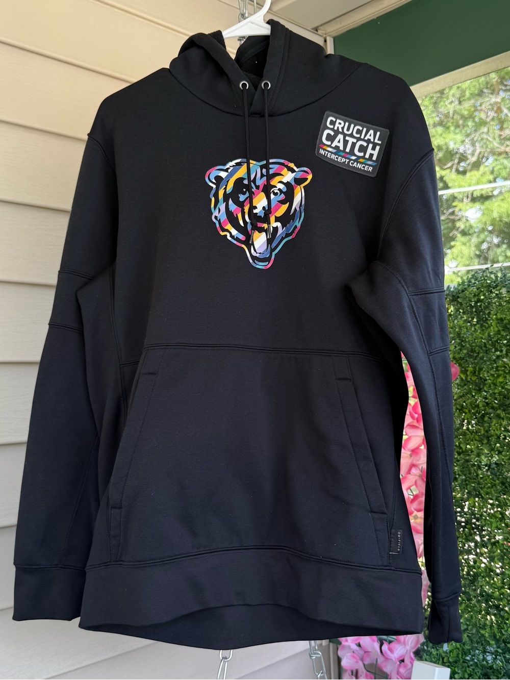 Nike Chicago Bears Crucial Catch Dri-FIT Hoodie Men’s Large Black NFL